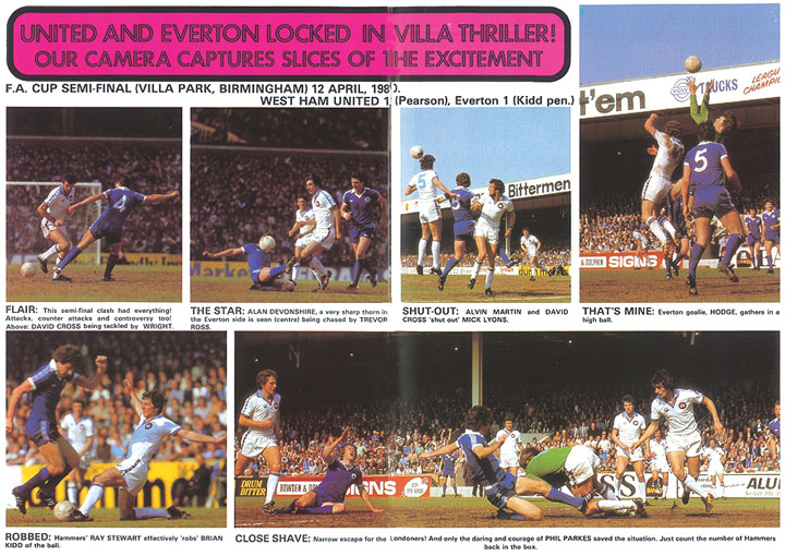 WEST HAM UTD V EVERTON 1980 F.A CUP SEMI FINAL REPLAY  MATCHDAY PROGRAMME 